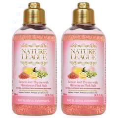 Nature League Lemon and Thyme with Himalayan Pink Salt Body wash 200 (Pack of 2)