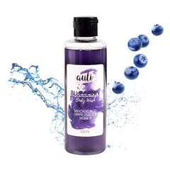 Auli Blueberry Refreshing Deep Cleansing Tan Removing Handmade Toxin Free Body Wash for All Skin Types - 220ml