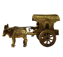 Brass Bull Cart (5" Length)