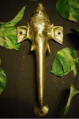 Brass Ganesha Door Handle (10.6")