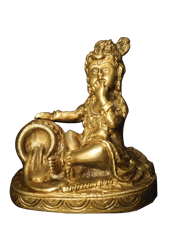 Brass Laddu Gopal Murti (5")