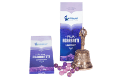 Mayur Puja Agarbatti (Lavender, 4pc Pack)