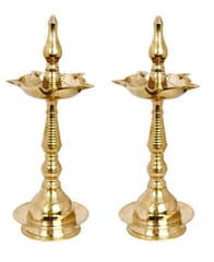 Brass Panch Deepak (Set of 2)
