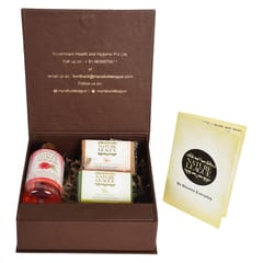 Nature League Gift Box | Finest Natural Product | Blooming Rose and Tea Tree - Natural Bodywash – 200 ml + Olive & Basil & Orange & Cinnamon - Natural Handmade Soap – 100 gms each