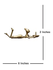Brass Dhokra Candle Stand (8 inch)