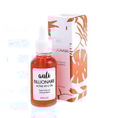Auli Billionaire Vitamin C Antioxidant Rich Damage Repair Anti-Ageing and Anti-Pigmentation Facial Oil for Normal to Dry and Combination Skin Type - 30ML