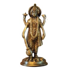 Brass Vishnu Idol ( 7.5 inch)