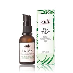Auli Tea Treat Spot Removing Skin Brightening Tan Reducing Anti-Acne and Scar Preventing Effective Gel for All Skin Types - 30ml