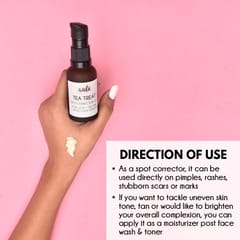 Auli Tea Treat Spot Removing Skin Brightening Tan Reducing Anti-Acne and Scar Preventing Effective Gel for All Skin Types - 30ml