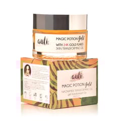 Auli Magic Potion Gold Niacinamide 24k Gold Aloevera Non-Sticky Acne-removal Skin Glowing Gel For Oil Free Face -60gm