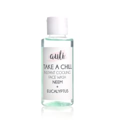 Auli Take A Chill Cooling Refreshing Rejuvenating Oil and Sweat Control Tan Removing Pore Cleansing Mild Soap Free Face Wash for All Skin Types - 100ml
