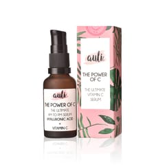 Auli Power Of C Vitamin C & Hyaluronic Acid Anti Pigmentation Skin Glowing Paraben Free Serum for Face - 30ml