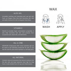 Post Wax Gel with Musk for After Waxing Hydration | Men Essentials Combo Pack - 50 Gm Each