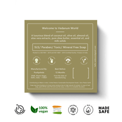 Handmade Organic Shea Butter Soap with Handcrafted Natural Neem Wood Soap Stand
