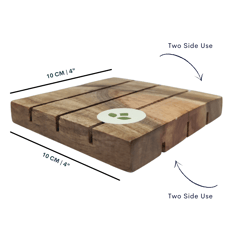 Handmade Organic Shea Butter Soap with Handcrafted Natural Neem Wood Soap Stand