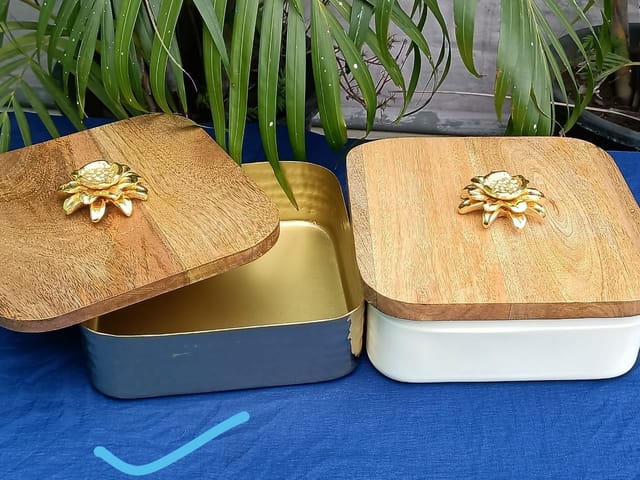 Designer Kitchen Container (10 inch) (Set of 2) - 4